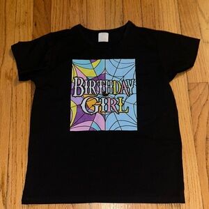 Wednesday Addams inspired  Birthday Girl Kids T-Shirt